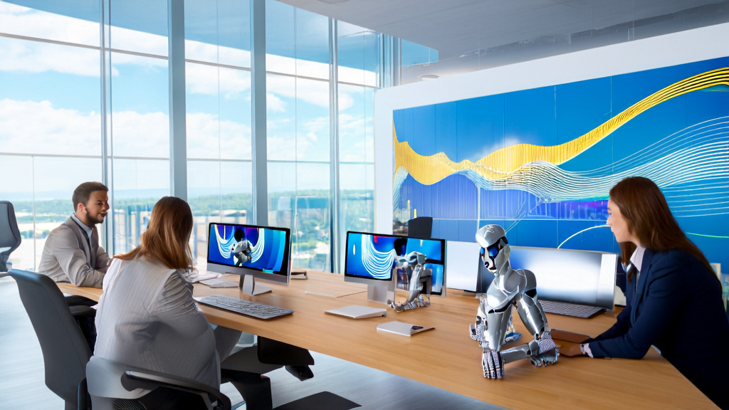 利用AI邮件营销提升跨境电商销售的现代化办公室场景