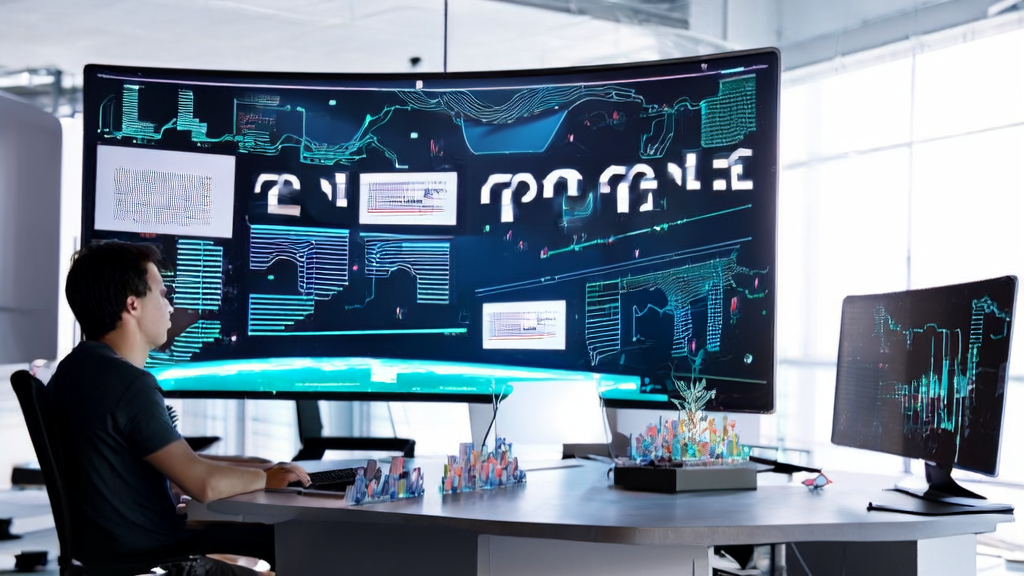 AI邮件营销提升客户获客效率的现代化办公室场景