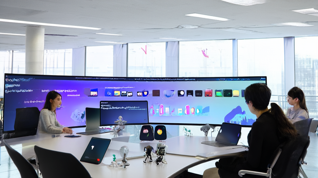 Employees are discussing how to optimize email marketing strategies using Apple's AI news summary feature to boost customer reply rates.