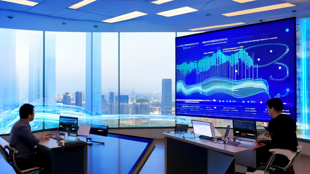 现代化办公室中员工使用AI邮件润色工具提升品牌专业形象