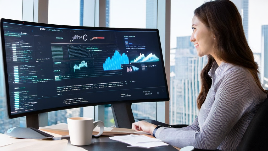 A young marketing manager uses Tencent Yuanbao for AI-optimized email marketing to improve reply rates