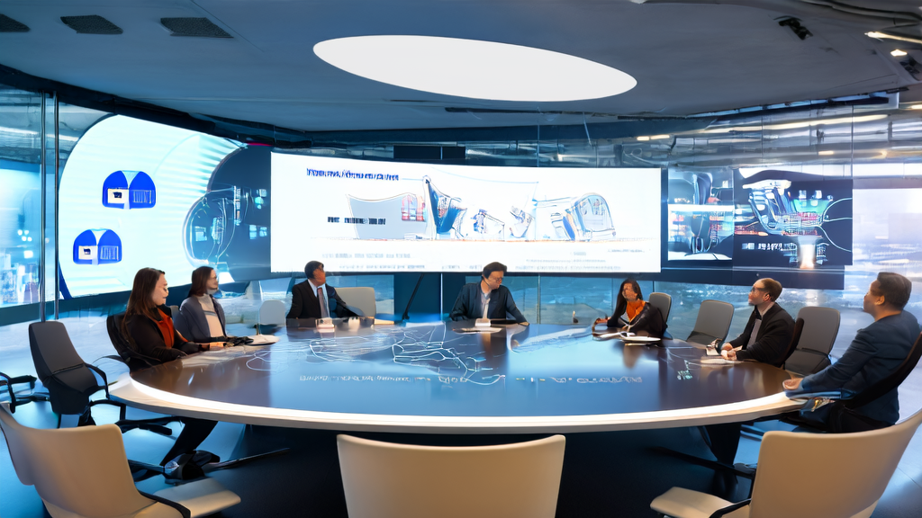 In a modern office, data scientists and marketing experts are optimizing email marketing strategies using AI technology to increase customer engagement and response rates