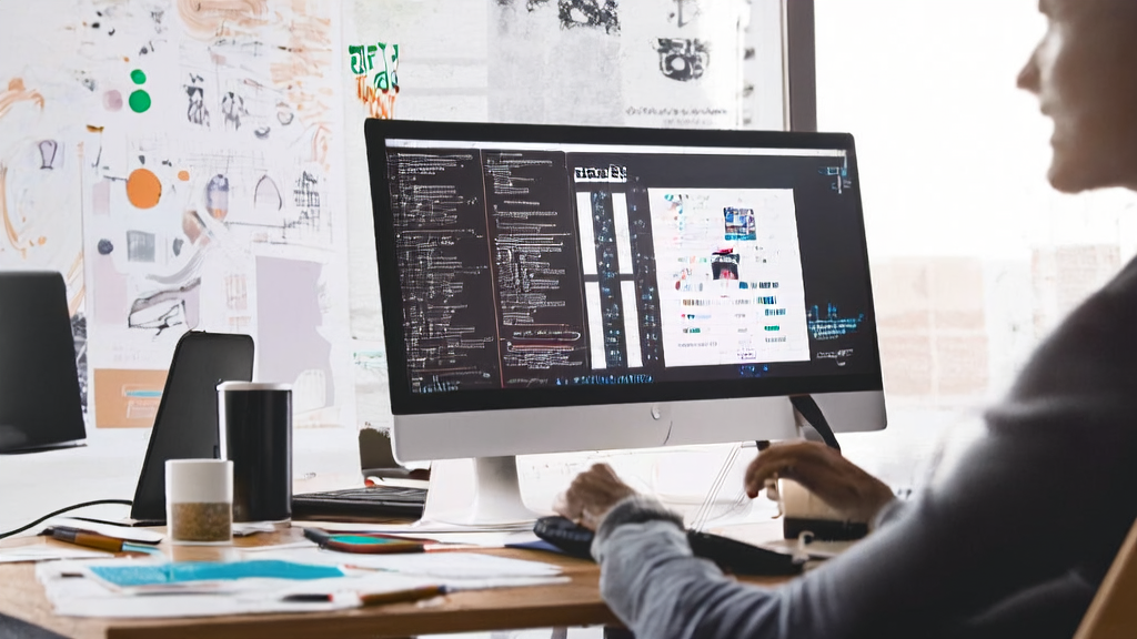 Designer using Framer to optimize email marketing strategy and create responsive email templates