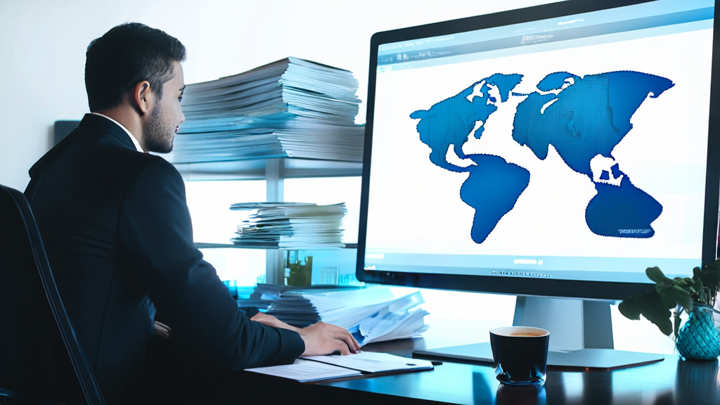 Export businessperson using AI email polish tool to optimize email content and improve communication efficiency
