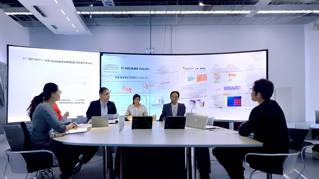 Team discussion on enhancing email marketing effectiveness using AI email polishing and optimization tactics