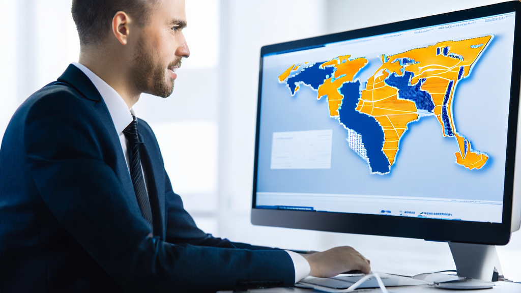 A business professional using AI email polishing tools in a modern office
