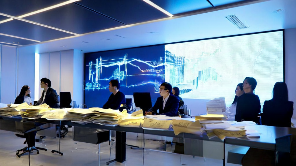 展示AI赋能邮件营销，提高精准获客与个性化沟通效果的现代办公室场景