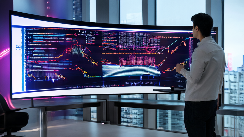 AI-empowered marketing strategies are leading customer acquisition innovation, showcasing data-driven decision making in a modern office environment.