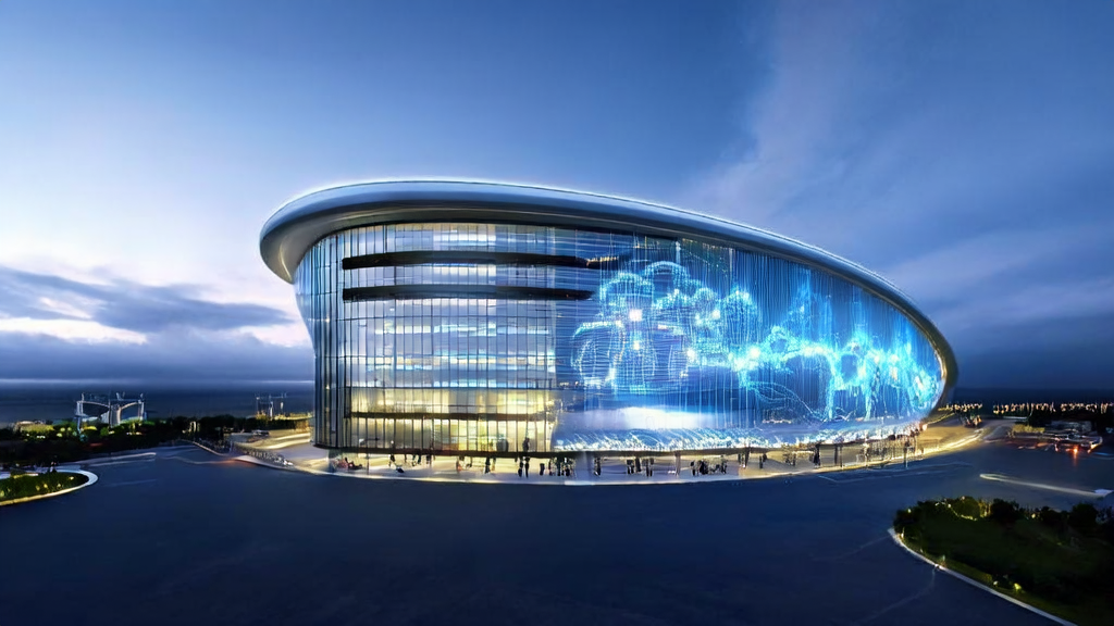 Engineers in a smart building using AI technology to analyze manufacturing customs data and optimize cross-border e-commerce customer acquisition strategies