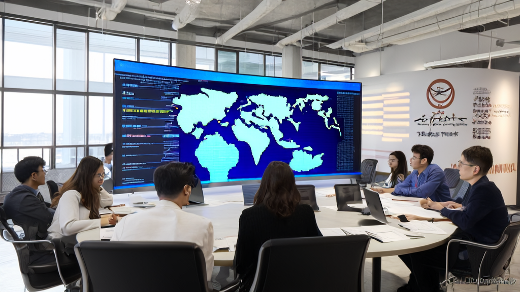 Foreign trade company employees using AI for precise customer acquisition