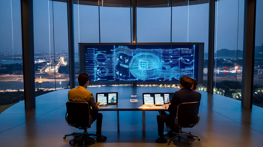 In a modern office, marketing experts are discussing AI-enabled personalized marketing strategies, using Alibaba Cloud's machine learning platform for customer data analysis.