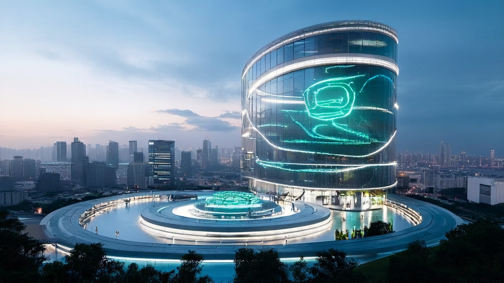 未来城市中的跨境电商团队利用AI技术突破2025年增长瓶颈
