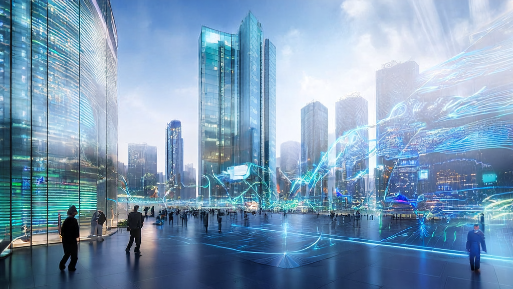 未来城市中的AI智能获客系统帮助外贸企业高效筛选客户