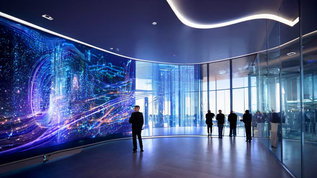 AI intelligent acquisition system in a modern office environment