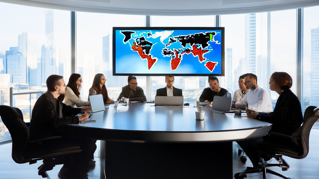Foreign trade company employees using AI intelligent acquisition system for precise marketing