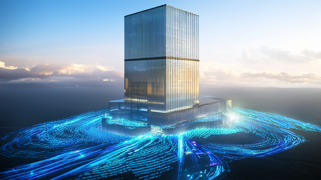 利用AI关键词优化为独立站带来海量流量的未来城市景象