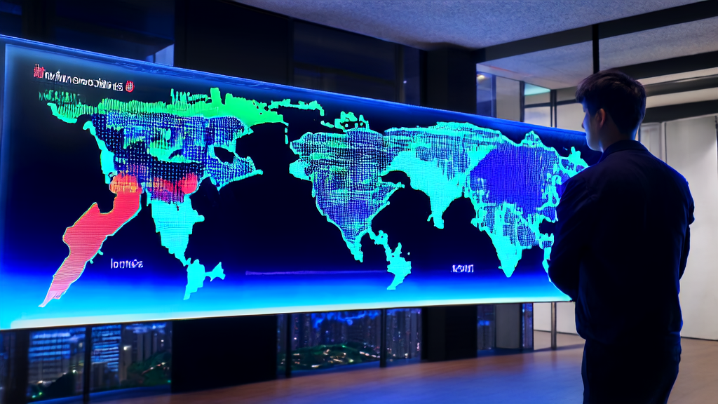 AI关键词优化助力独立站实现搜索引擎流量暴增，背景为现代办公室和全球市场趋势图