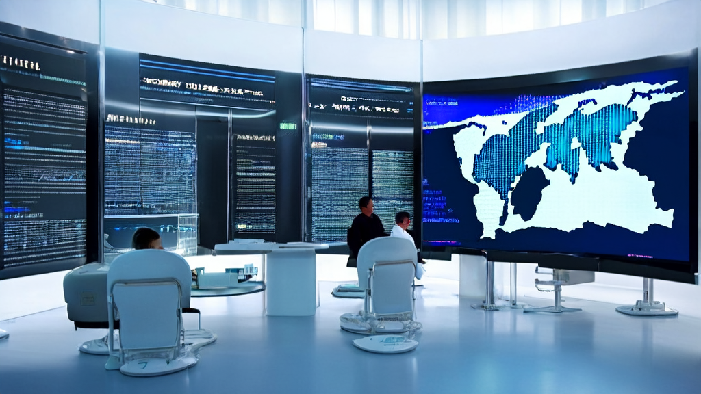Scientists in a modern lab using AI for drug development and email marketing strategy planning