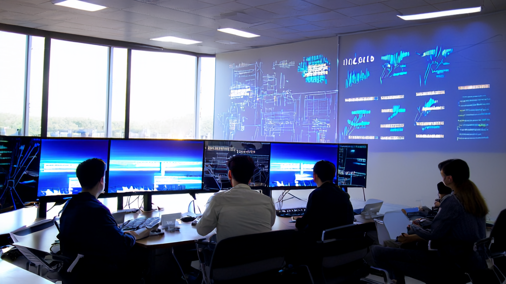 在阳光明媚的现代化办公室中，团队成员正在热烈讨论AI营销与客户数据清洗服务的结合方案。