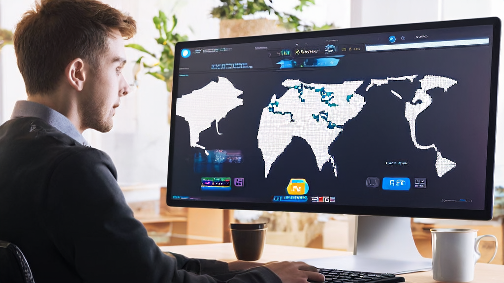 Young entrepreneur using Chrome v137 developer tools and Gemini AI assistant to enhance customer acquisition efficiency