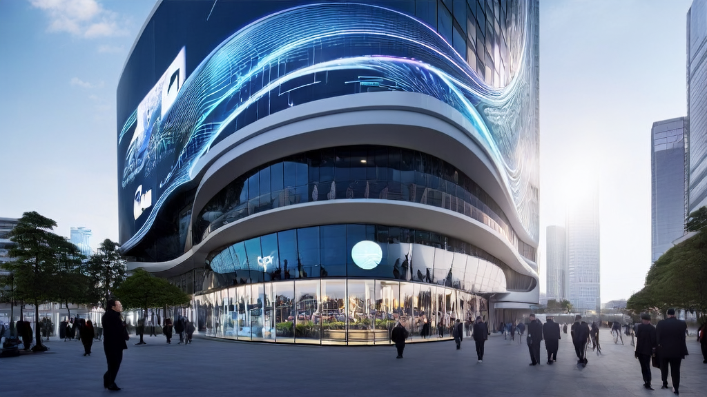 使用AI营销技术提升全球市场份额的现代化办公场景