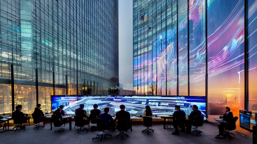 AI Marketing Driving the Second Growth Curve: Programmers developing AI-based customer data cleaning services in a modern office environment