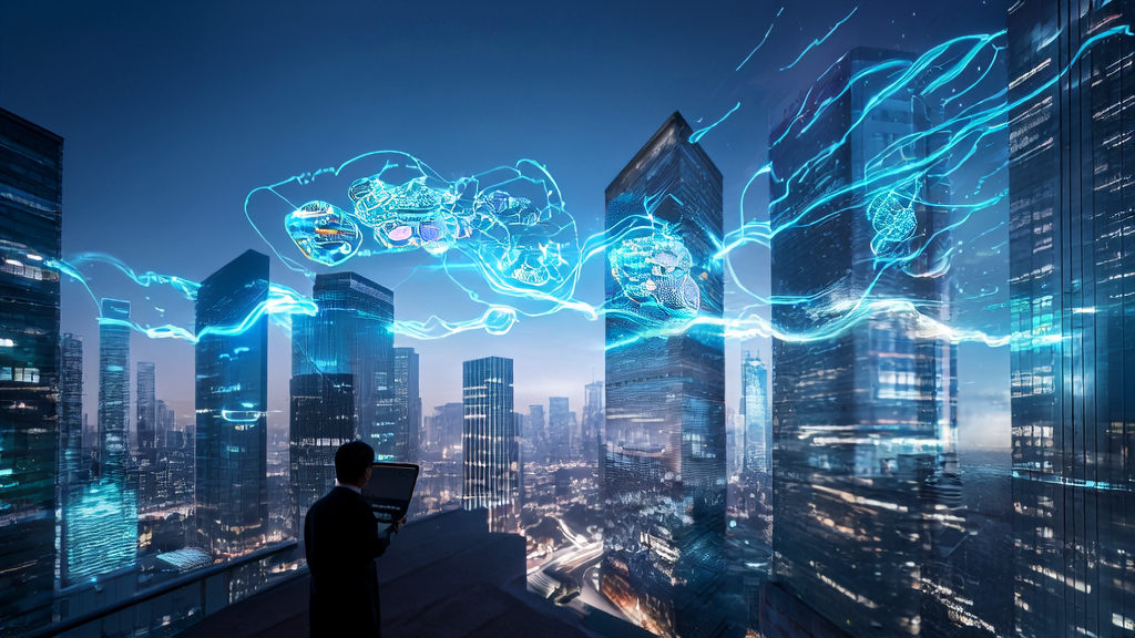 AI营销助力跨境电商实现智能获客，展示未来城市中的智能推荐系统和实时数据分析