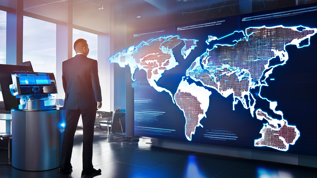 AI marketing technology helps export companies acquire customer information precisely through a global map