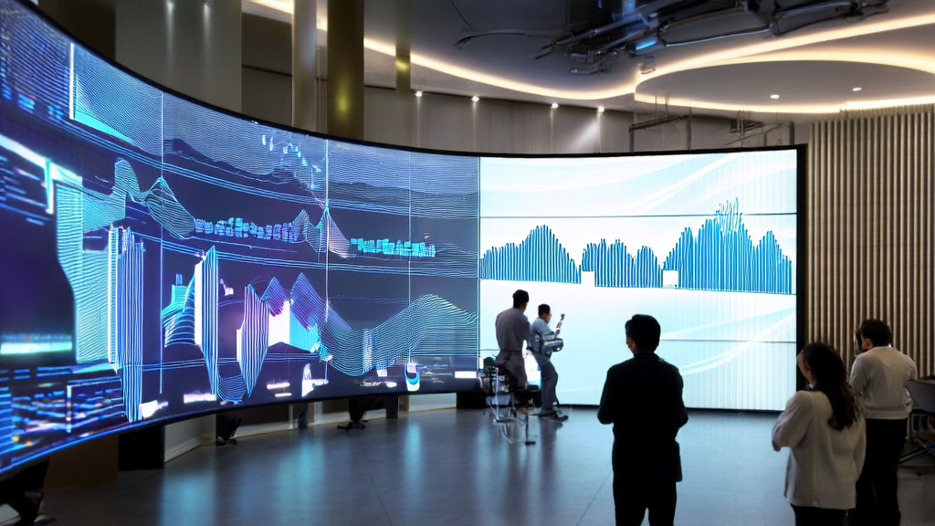AI营销自动化系统的现代化办公室场景，展示了AI在营销领域的创新与突破