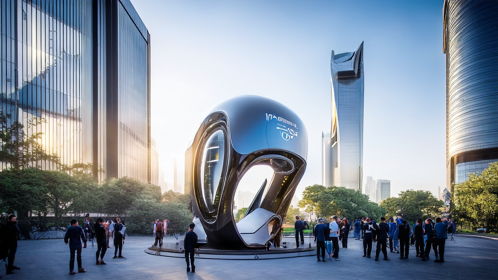 城市中的科技园区展示AI智能客户筛选技术的应用场景
