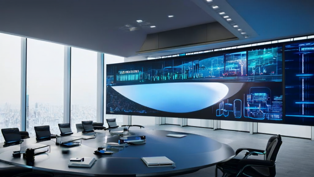 Employees in a modern office are eagerly awaiting the Grok4 launch by Musk, while discussing new breakthroughs in AI email marketing.