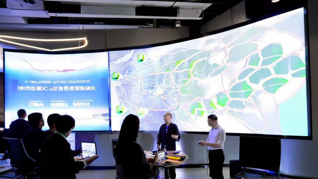 Work scene utilizing AI for GPS customer collection and one-click website generation with QwenChat
