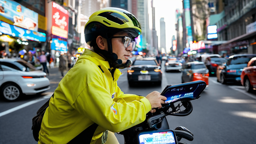 AI assistant "Xiao E" helping food delivery riders optimize their workflow and improve service quality