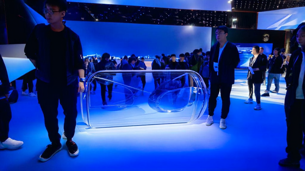 Ali's first Quark AI glasses on display at the 2025 World Artificial Intelligence Conference