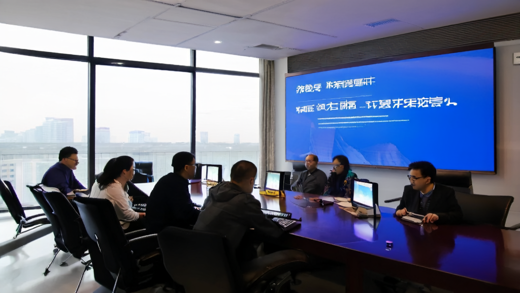 现代化办公室内，专业人士利用AI预测模型优化营销策略，屏幕上显示火山引擎“奇美拉”数字人平台的启动界面。