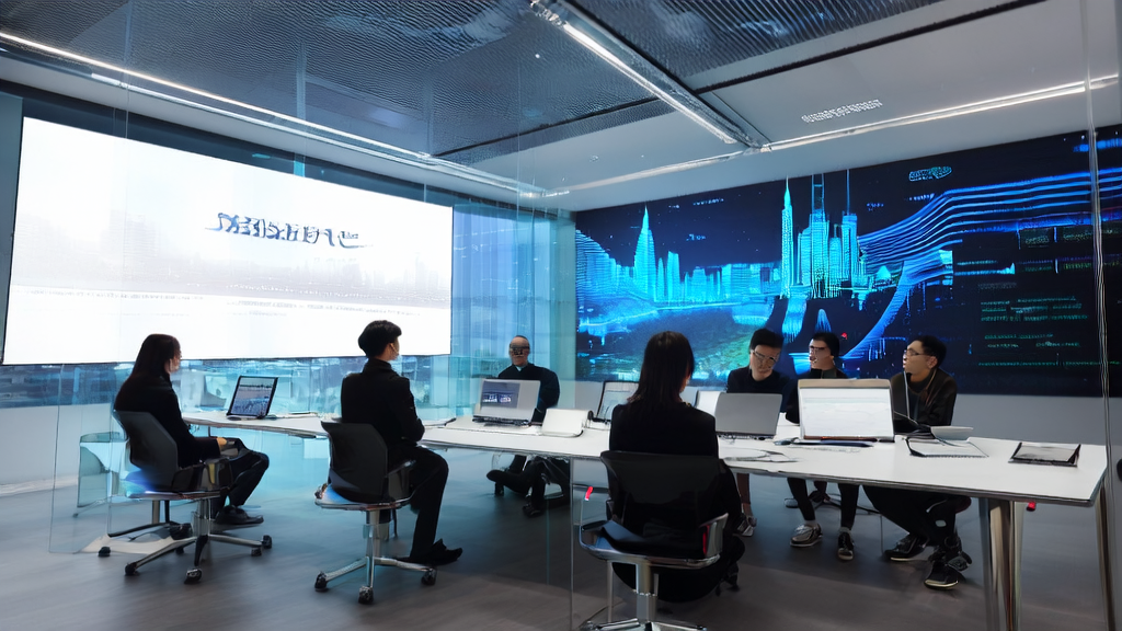 Entrepreneurs in a modern office discussing AI-driven customer acquisition solutions, showcasing the features of WPS AI 3.0 Lingxi version.