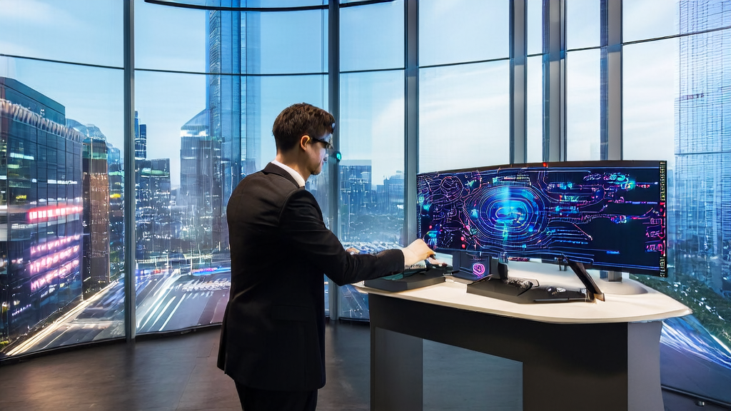 Showcasing the application of AI workbench in a modern office environment to improve customer acquisition efficiency