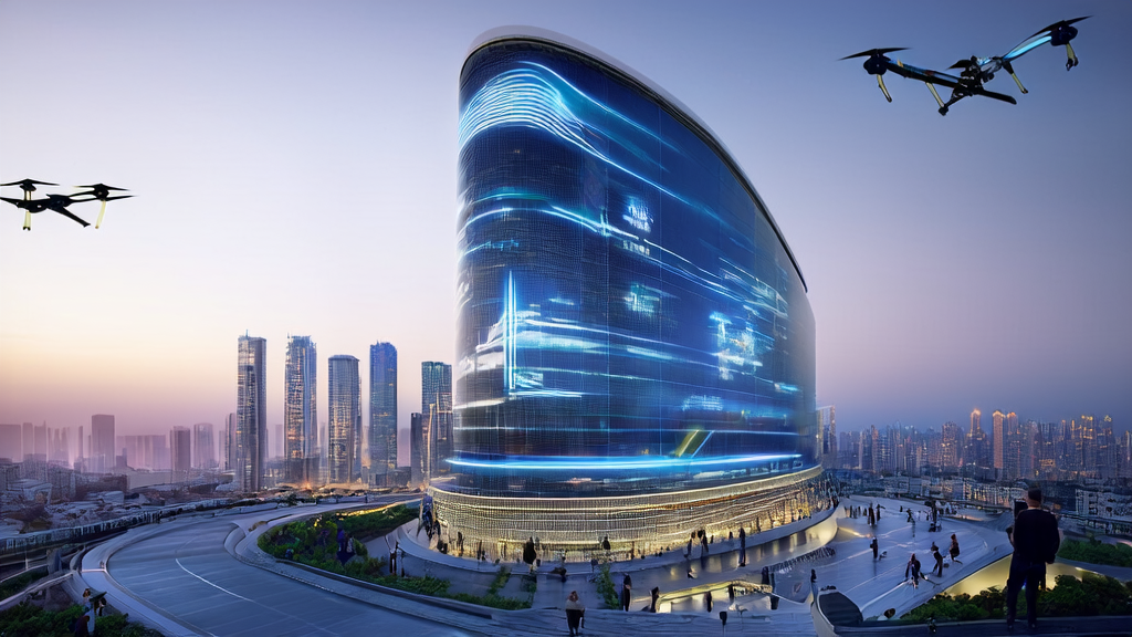 未来城市中的科技公司利用AI技术实现高效的客户获取和精准营销