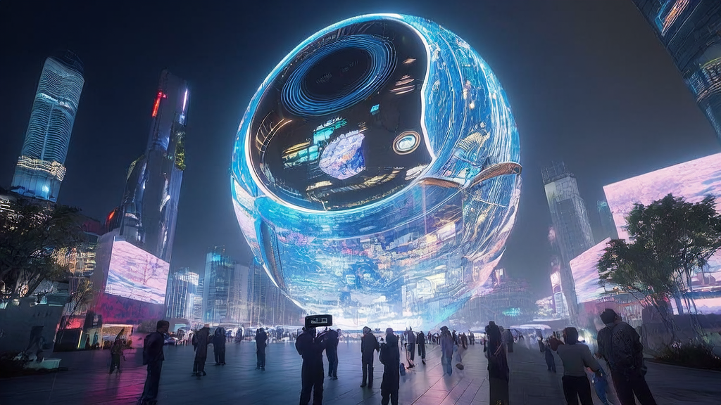 AI Marketing: Leveraging cutting-edge technology to enhance customer acquisition efficiency, showcasing the 3D virtual world of HunyuanWorld-Voyager model