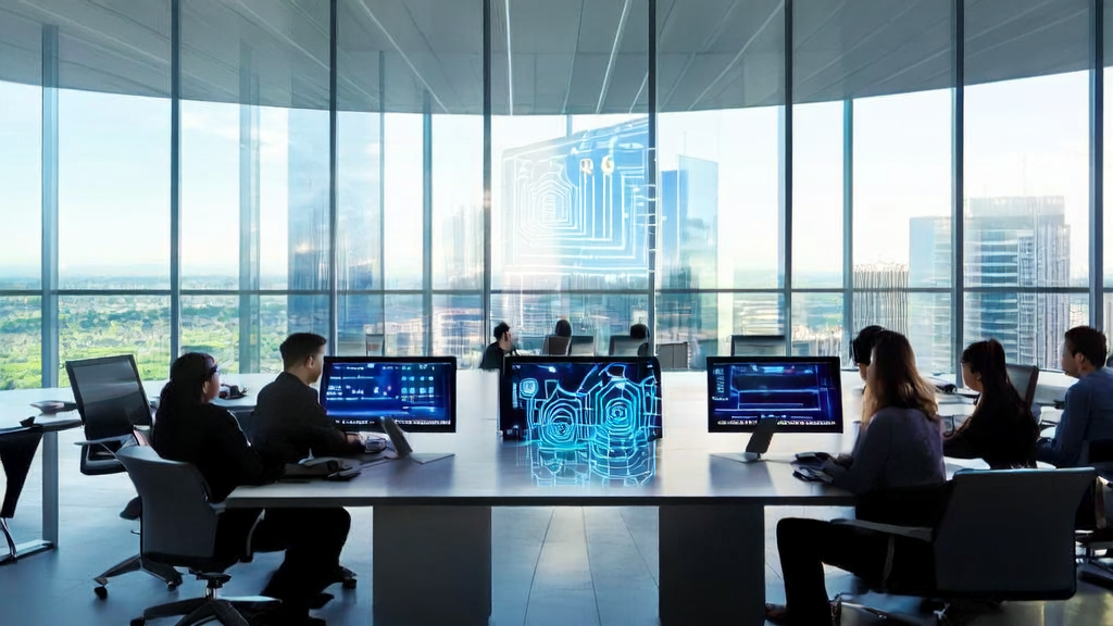 Modern office employees using DingTalk ONE for AI-driven customer acquisition solutions