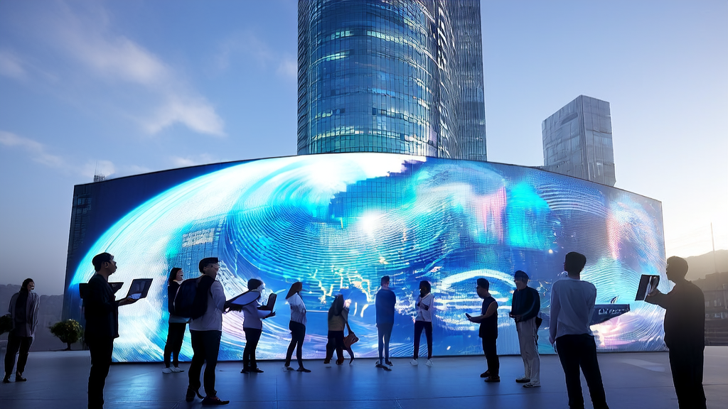 未来城市中的市场营销团队使用AI技术优化广告投放,精准触达目标人群并降低CPA