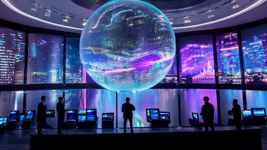 Modern advertising control center showcasing AI-optimized ad targeting and the Meta CoT validation model in action