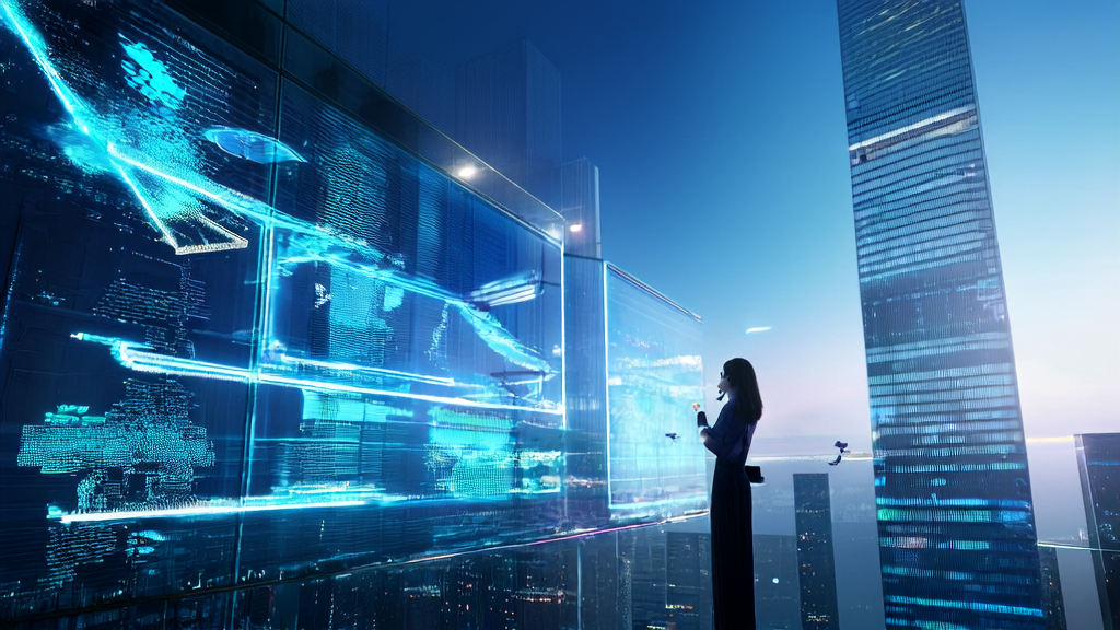 A marketer using AI technology to optimize advertising for efficient customer acquisition