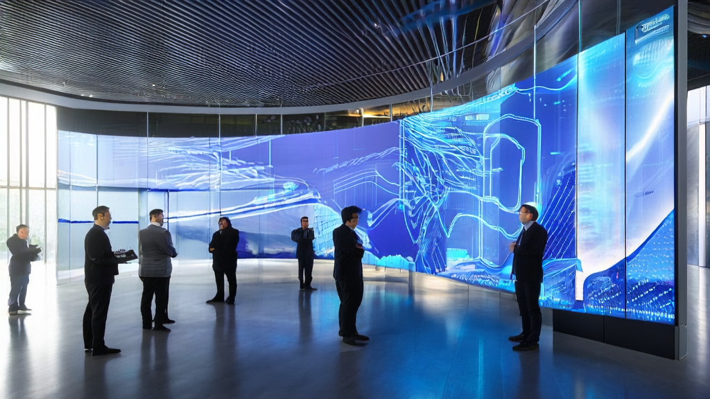 Data analysts in a modern office using AI technology to optimize advertising, reaching target audiences and significantly reducing costs