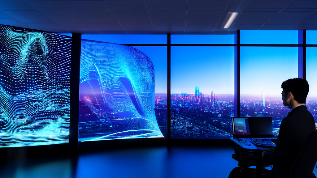 科技办公室中程序员们利用AI优化广告投放策略，提升营销效果并降低CPA