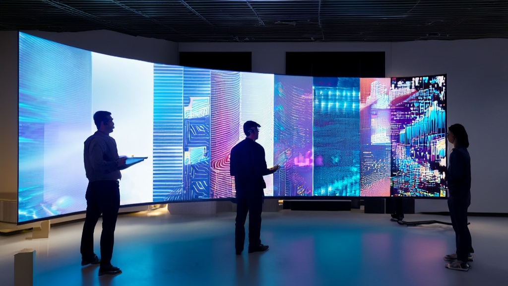 A meeting discussing AI-optimized advertising strategies, focusing on data and charts to precisely reach target audiences and reduce marketing costs