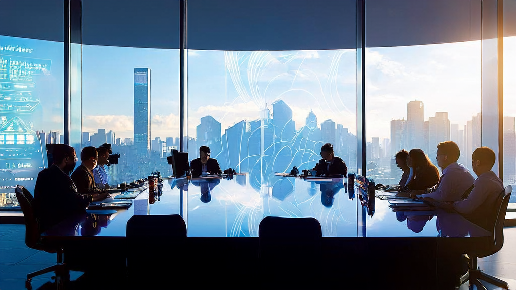 在现代化办公室中，广告团队使用AI技术优化广告投放，实现精准触达目标人群并降低成本。