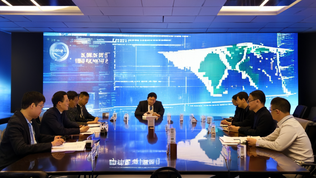 Researchers discussing AI-optimized advertising techniques in a meeting room, showcasing the application of the latest MotionTrans framework