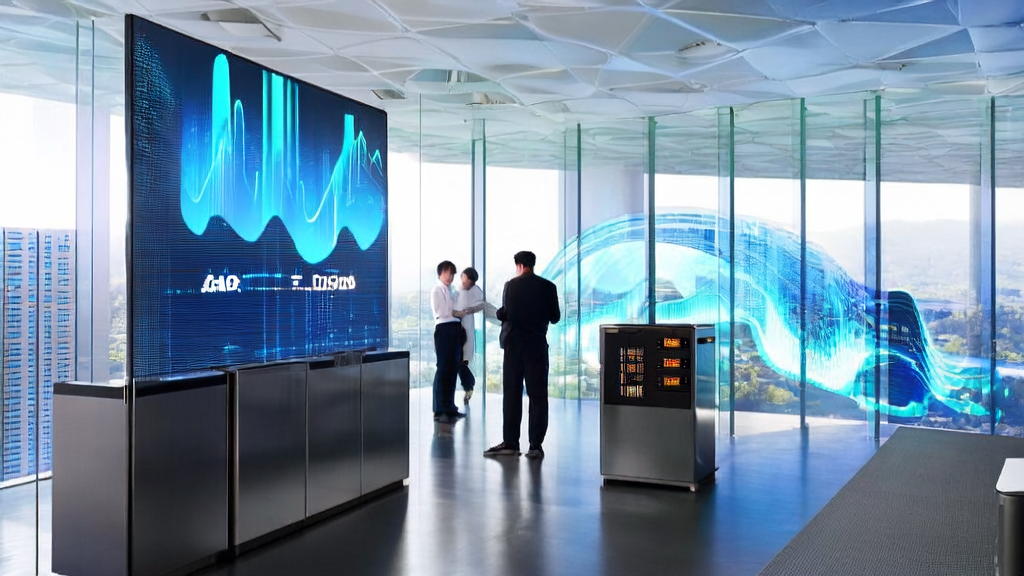 Tech professionals in an office optimizing advertising strategies using AI to enhance targeted marketing.