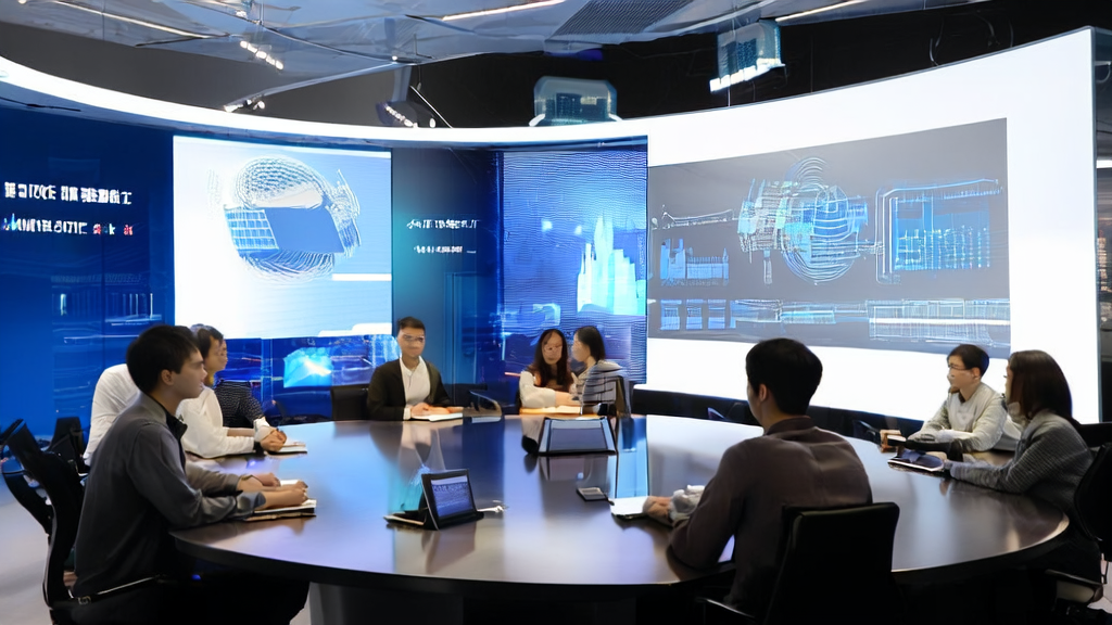 利用AI优化邮件营销,大幅提升回复率:展示个性化邮件模板和动态图像的现代办公室场景